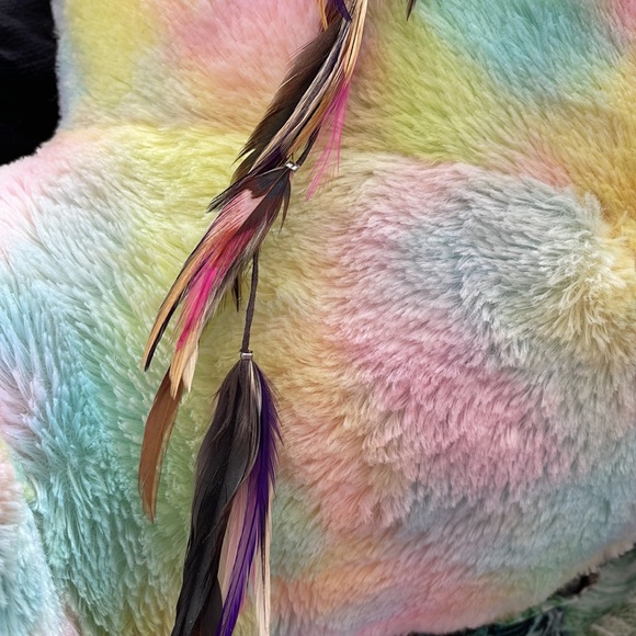 Feather Hair Clip- hand made in CO - Picture 4 of 6